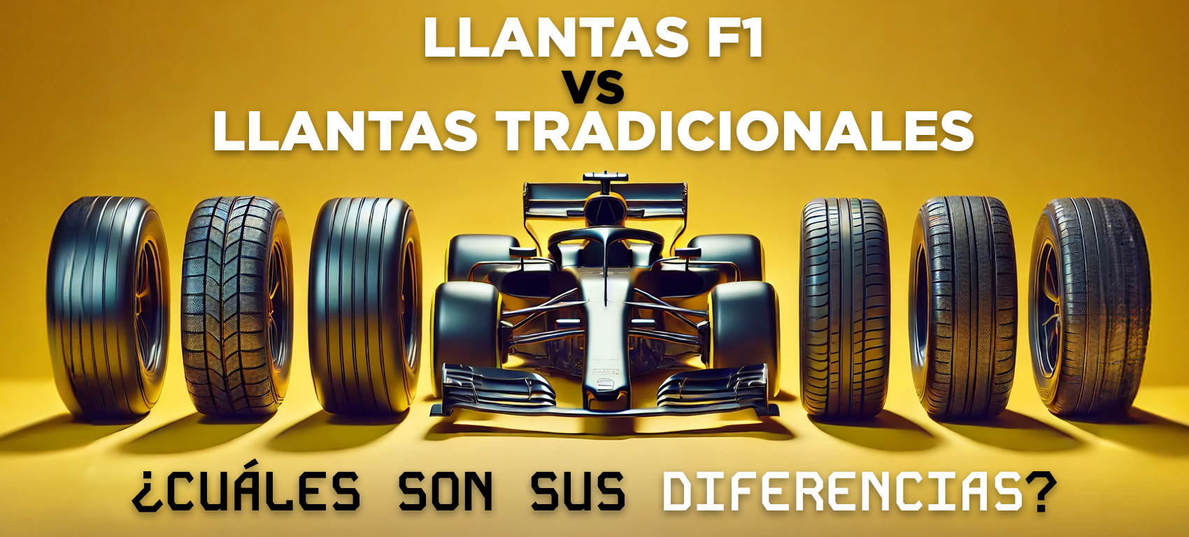 ¿Por qué son diferentes las llantas usadas en la Fórmula 1 a las usadas en un auto convencional? | Conoce TODO sobre las llantas de F1 y las llantas “normales”