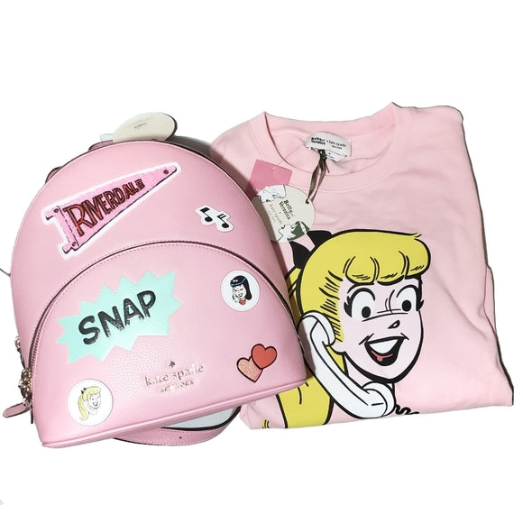 Betty & Veronica × Kate Spade Pink Pebbled Leather Backpack – The Ultimate  Resale Rack