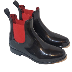 tally rain boot black