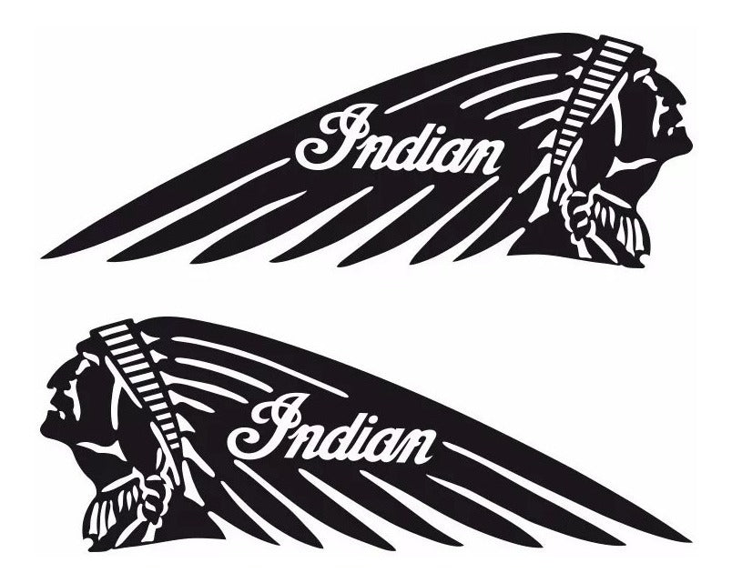 2 Calcomanías Para Motocicleta Logo Indian Apache – Aida Group