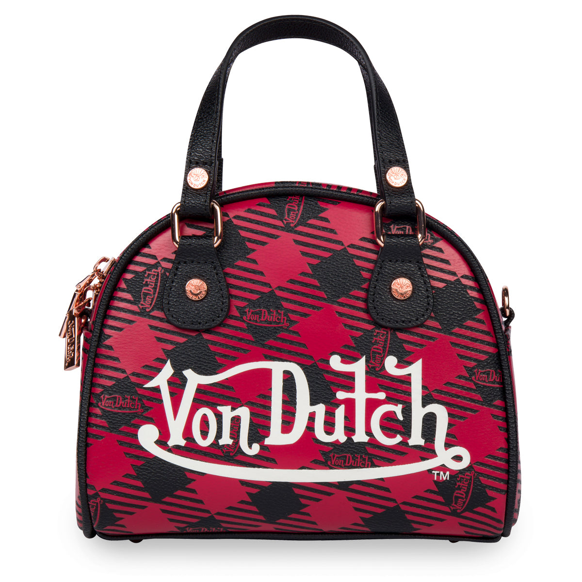 Hot Pink Cheetah Bowling Bag Small - Von Dutch
