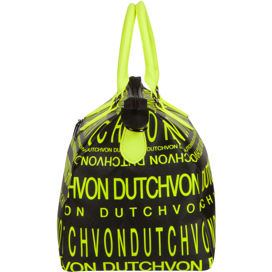 All-Over-Print Overnight Bag Pink - Von Dutch