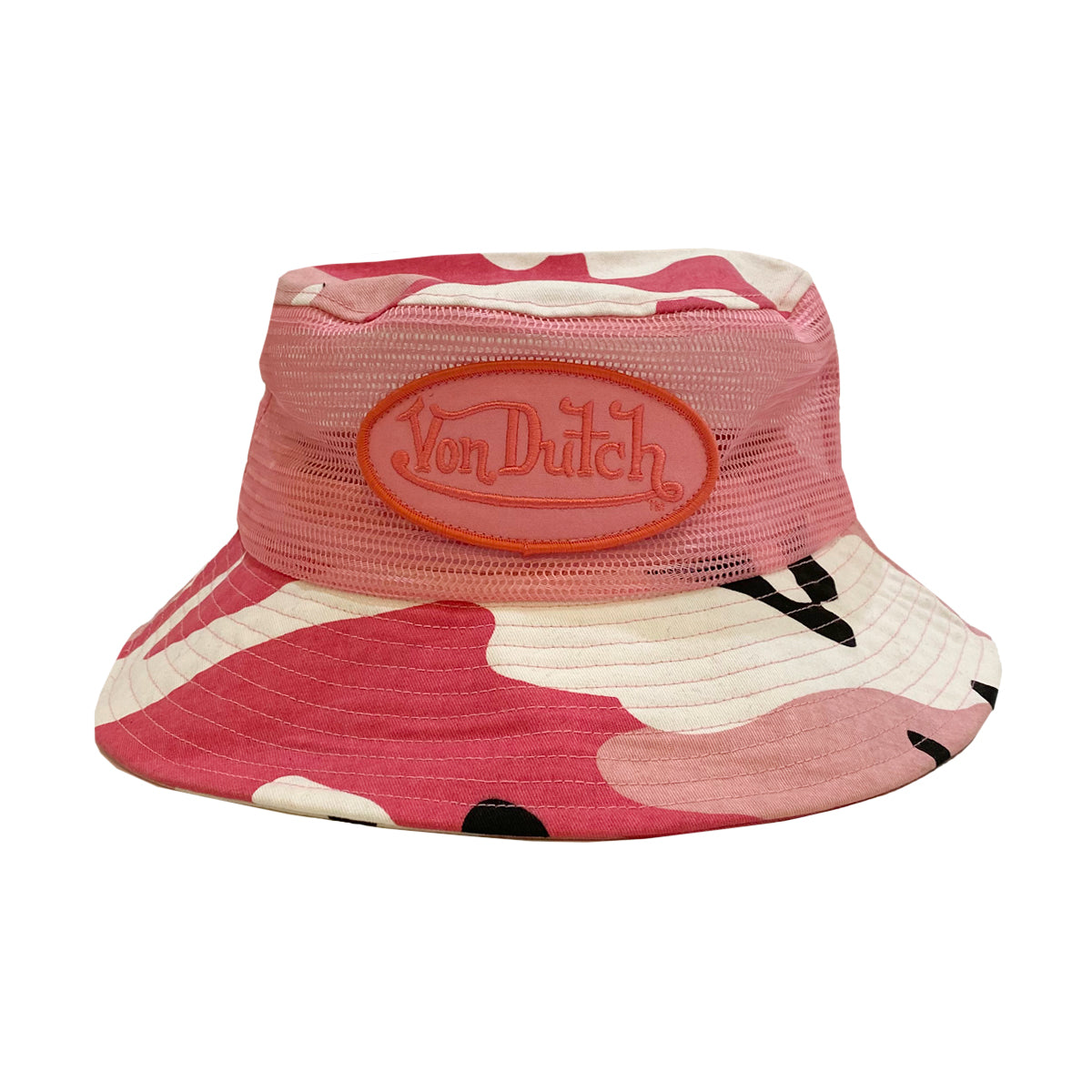 Von Dutch Pink Camo Bucket Hat