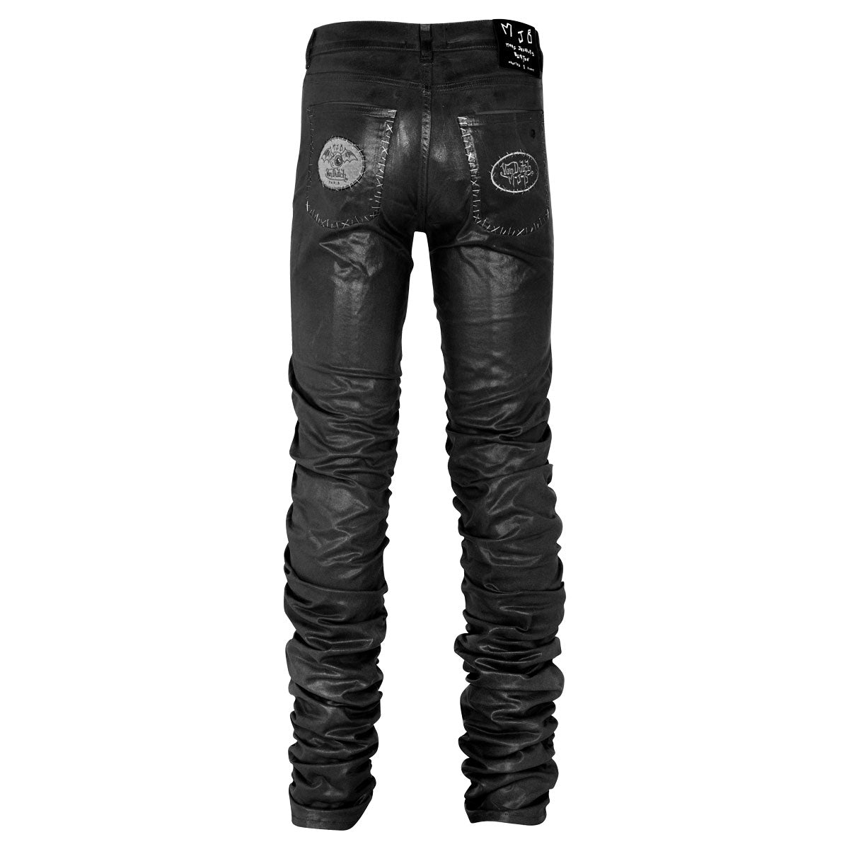 Von Dutch designed by Marc Jacques Burton Black Wax Denim Stacked Jean