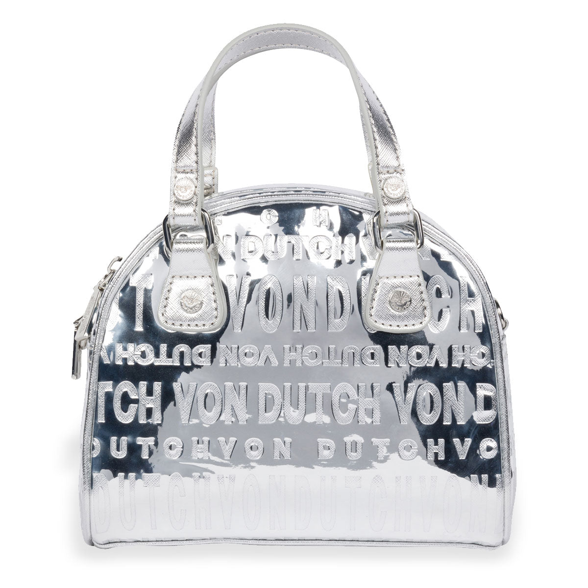 Silver Foil Reflective Overnight Bag - Von Dutch