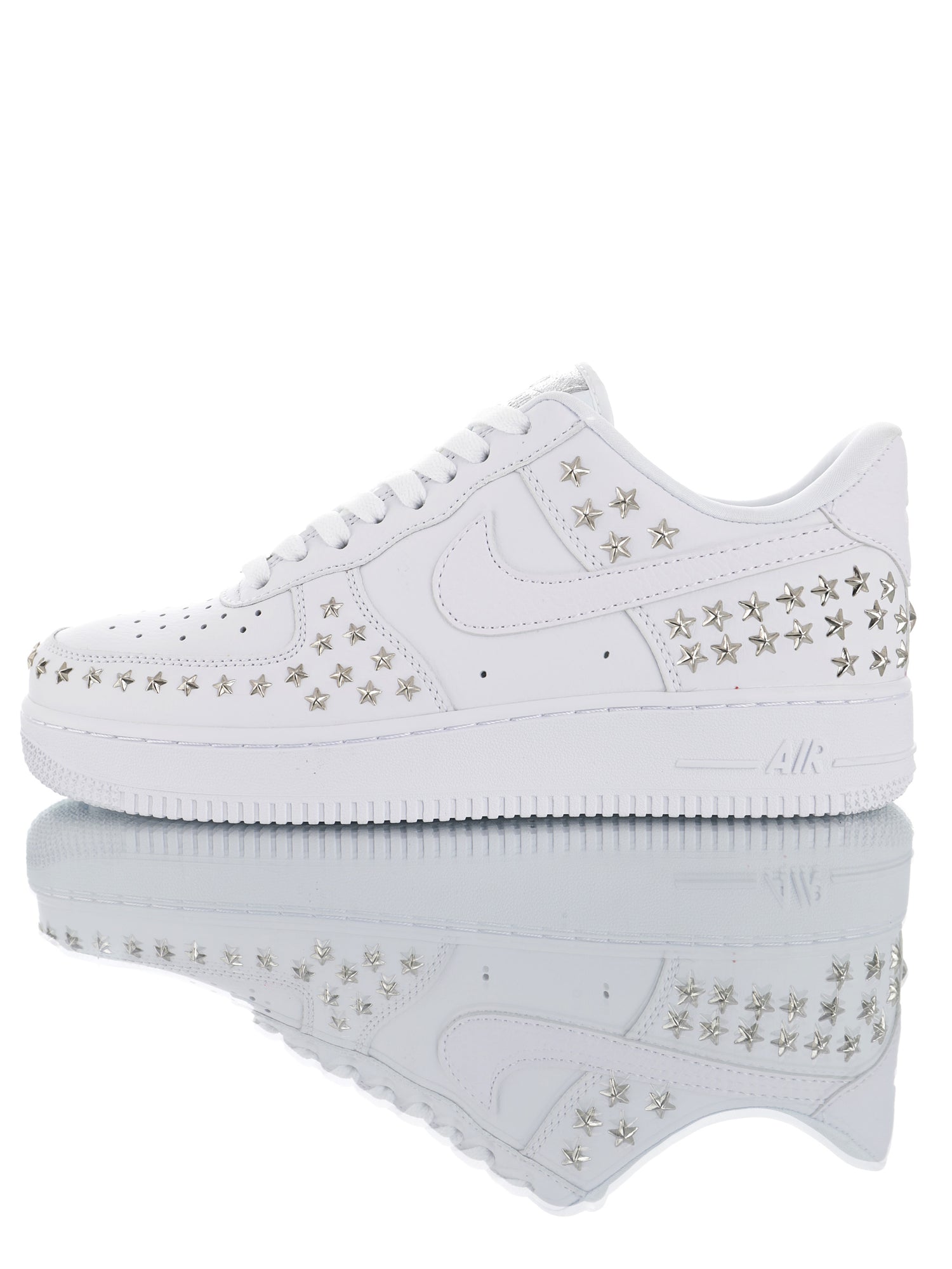 nike air force stars white