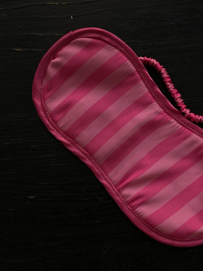Stripe silky sleep mask - Okiya Studio | Sleepwear, Homewear, Lingerie, Home Textiles