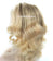 18 inches golden virgin human hair lace front wigs