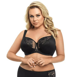 BLACK LACE BRA WITH UNDERWIRE SEVILLA SOFT