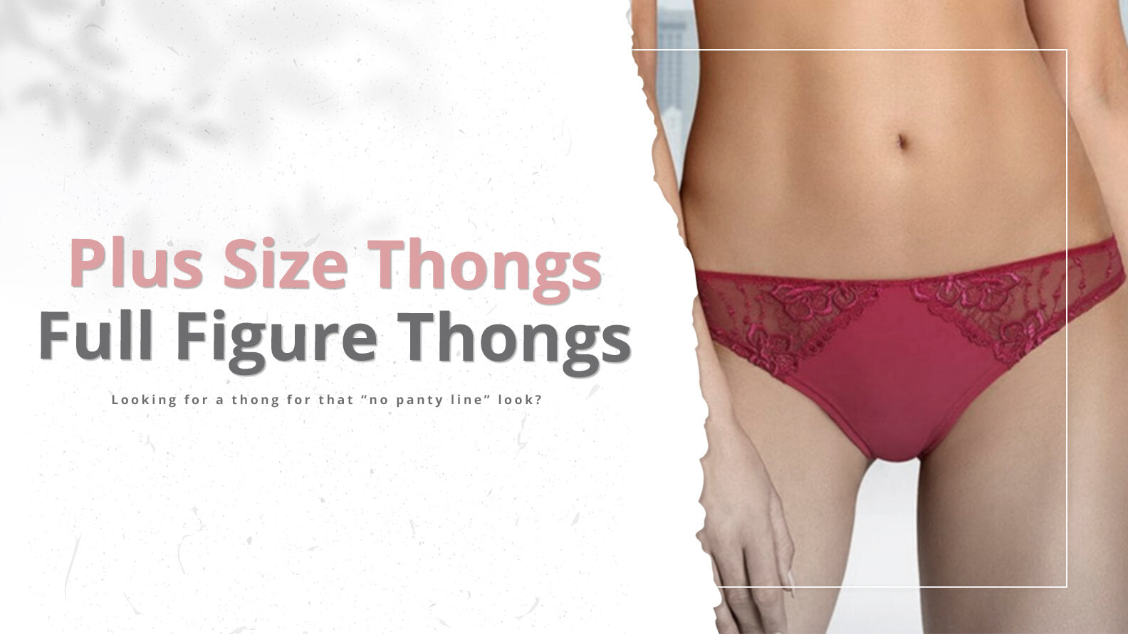 Chic Plus-Size Thong Lace Panties for All-Day Comfort