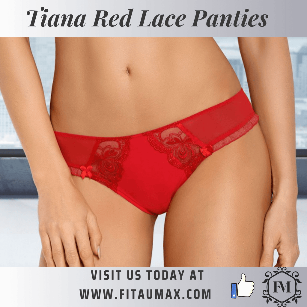 red lace panties