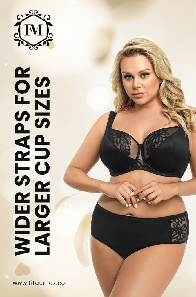Black Lace bras for large busts
