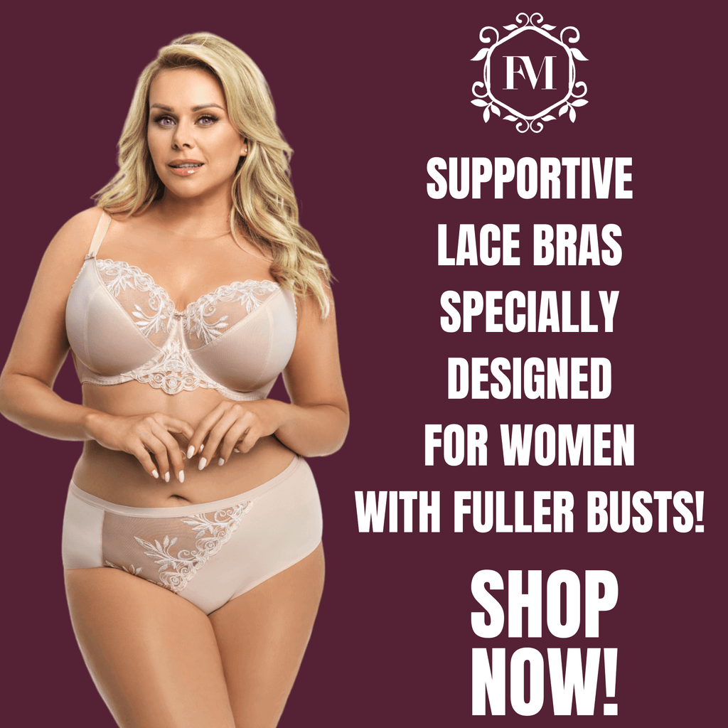 Supportive bra for fuller busts