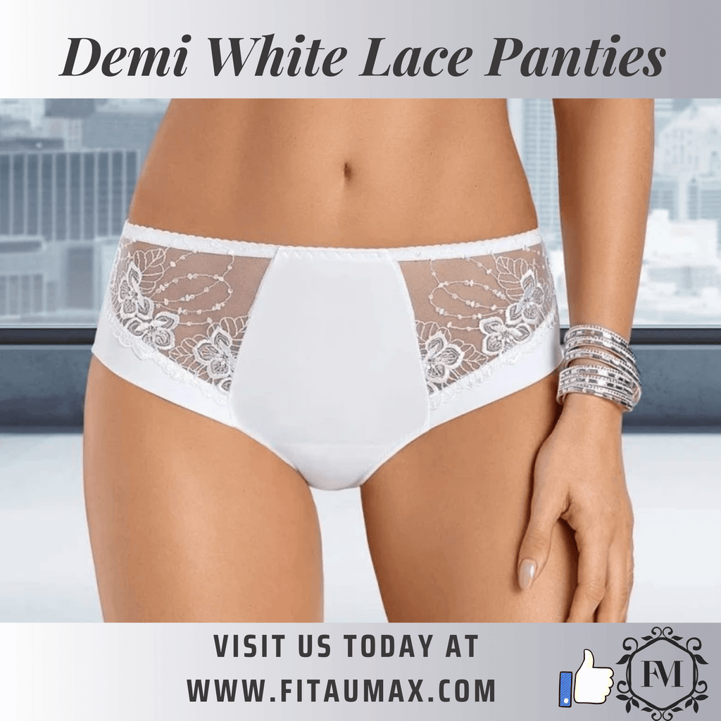 white lace panties