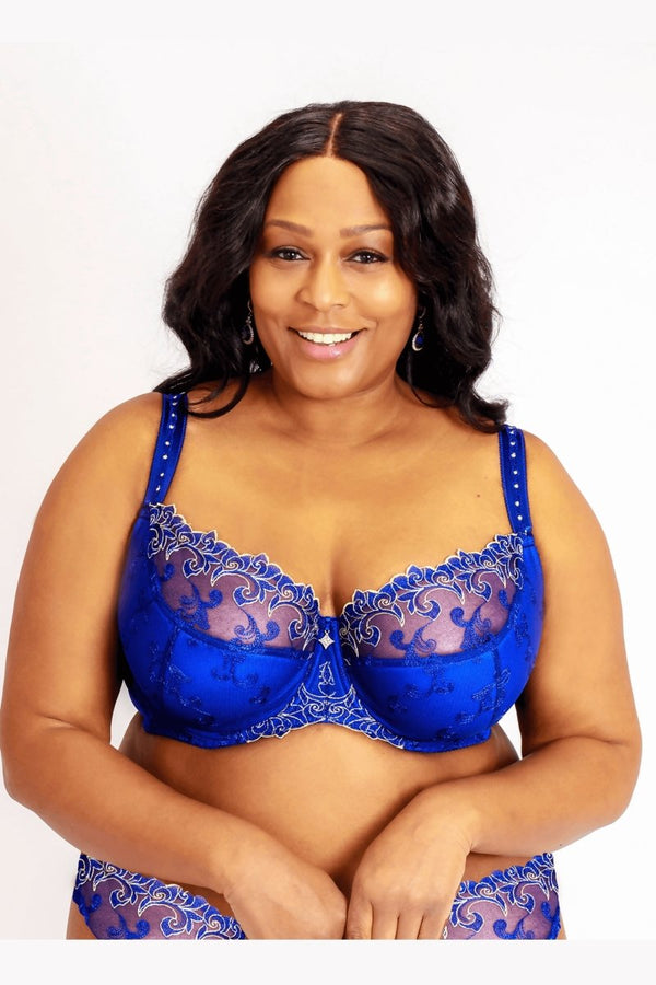 Plus Size Bras For Womens Lingerie Big Breast Bra Perspective Lace