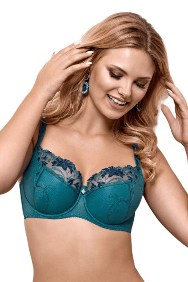 Ladies Underwired Full Cup Bra Large Bust Lace Firm Hold Plus Size  B/C/D/DD/EFGH