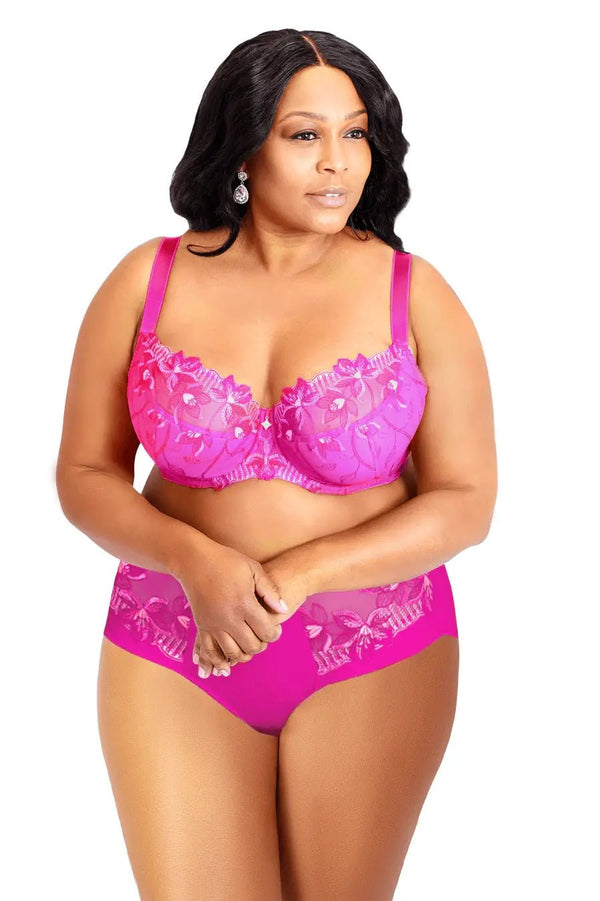 Shop Stylish Pink Bras and Panties for Large Busts