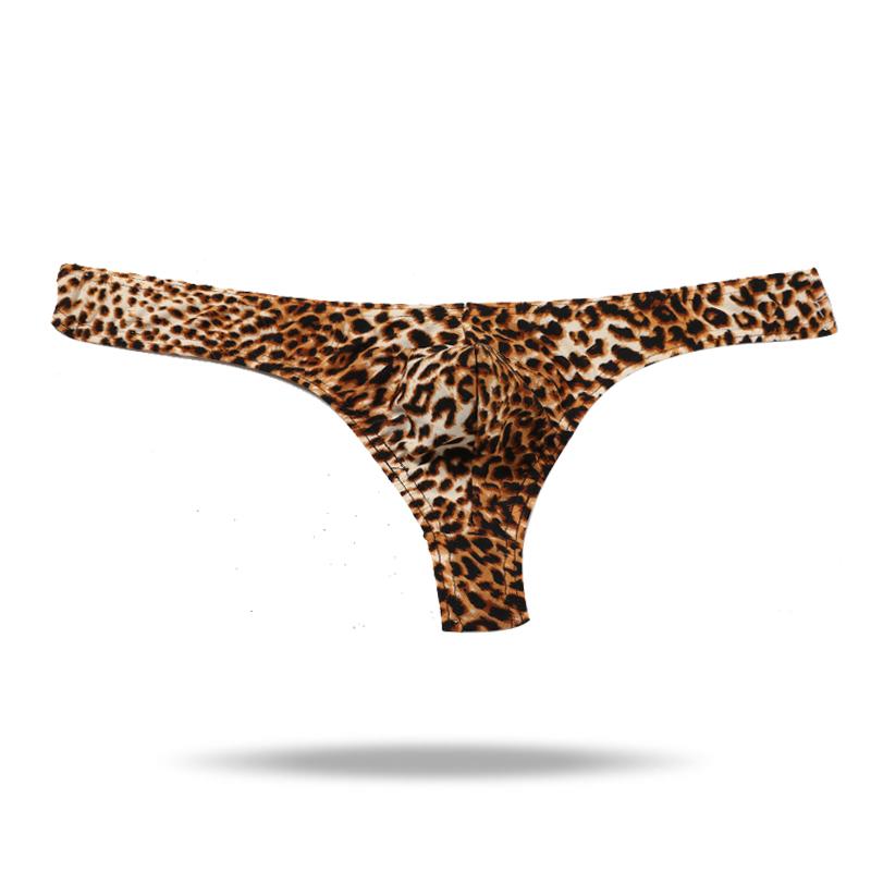 Mens Leopard Thong | Leopard Print Man Thong - versaley