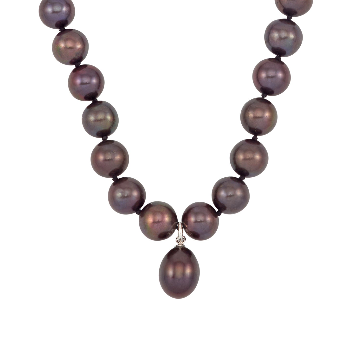 Large Peacock Pearl Drop Necklace