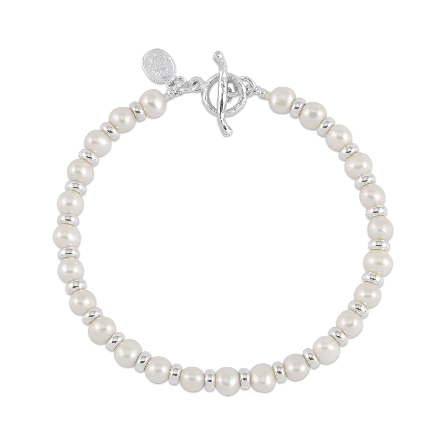 Imeora White 8 mm Shell Pearl Bracelet