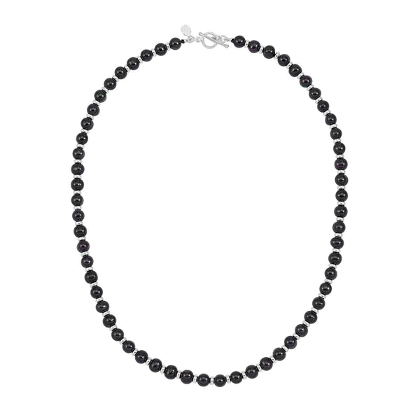 Men's Medium Black Freshwater Pearl Necklace | Dower & Hall | Wolf & Badger