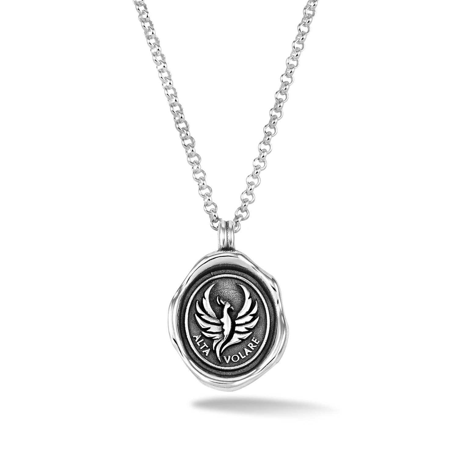 Image of Men's 'Fly High' Phoenix Talisman Necklace