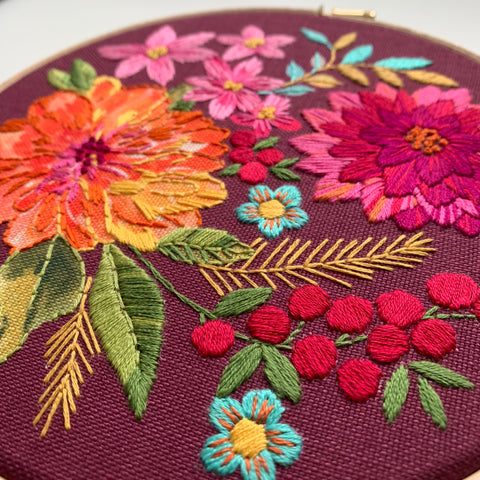 Hidden garden embroidery kit. – Madaher