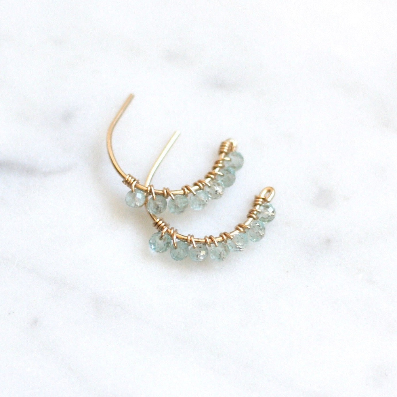 Amelia Half Rhinestone Chunky Hoops