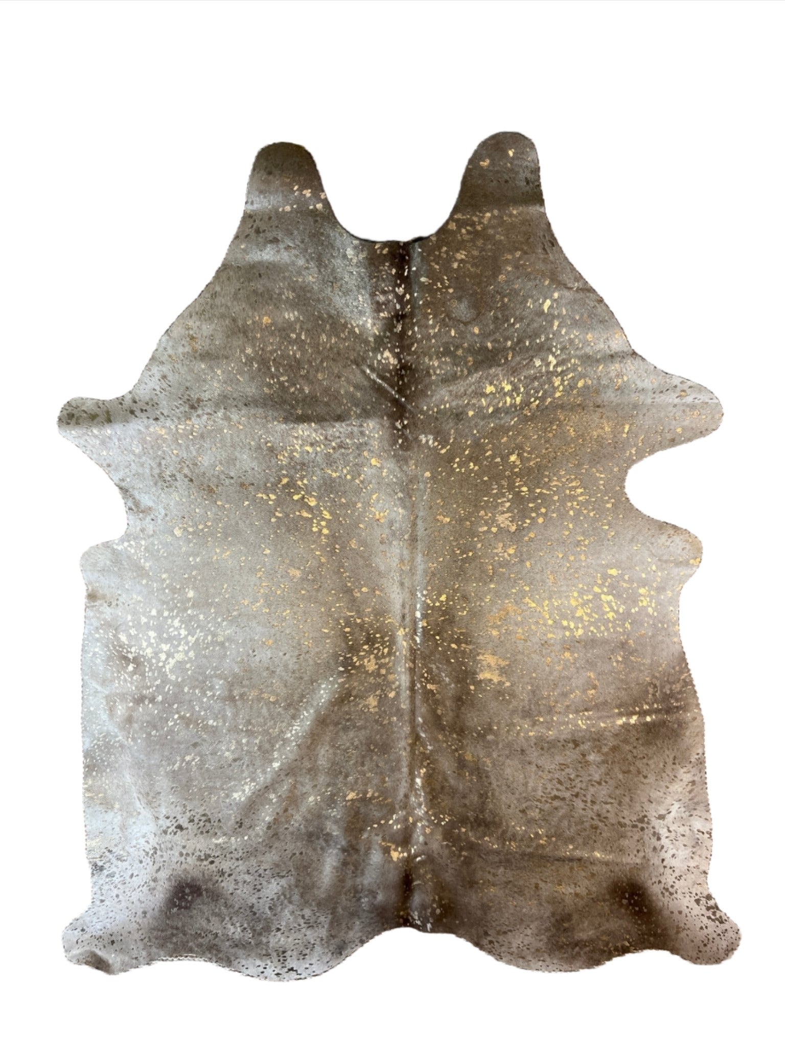 Devore Beige Gold 6.6x7.4 Large Cowhide Rug