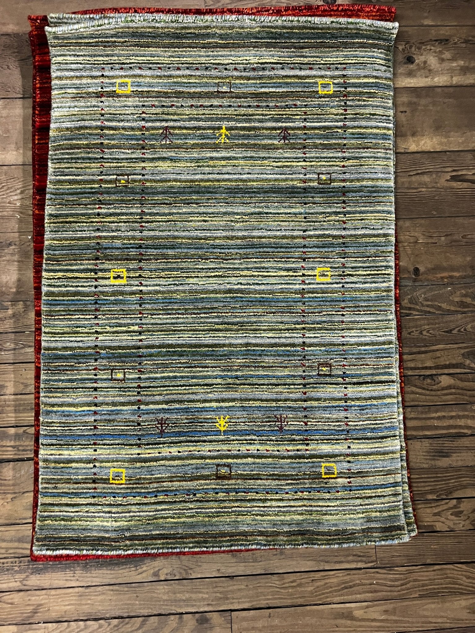 Barsten 3x4.9 Grey Handwoven Gabbeh Rug – Banana Manor Rug Factory Outlet