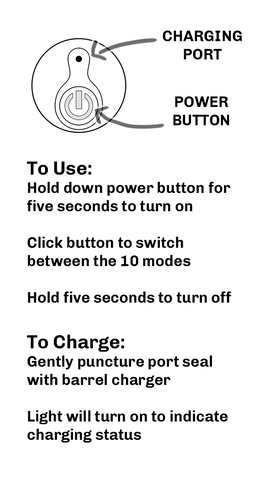 leaflet with instruction on how to charge CLF toys