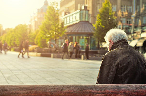 Older Gentleman on a bench