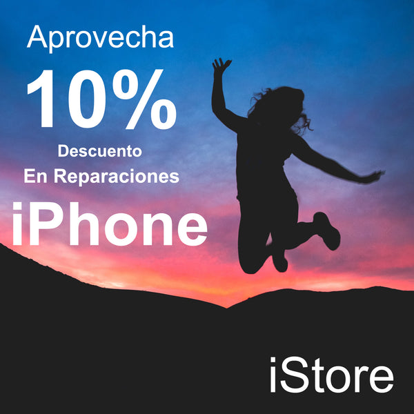 10% descuento en reparación de iPhone