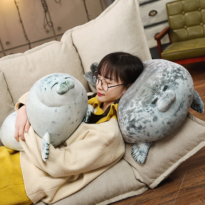 seal plush pillow