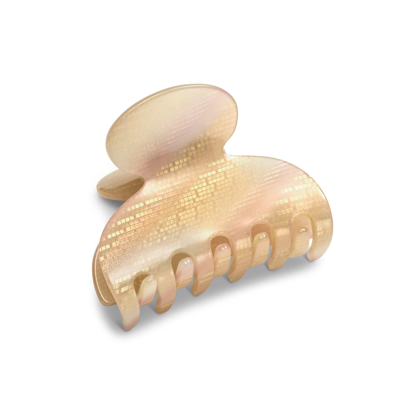 Midsize Curved Verona Hair Claw made of Rhodoïd Cellulose Acetate