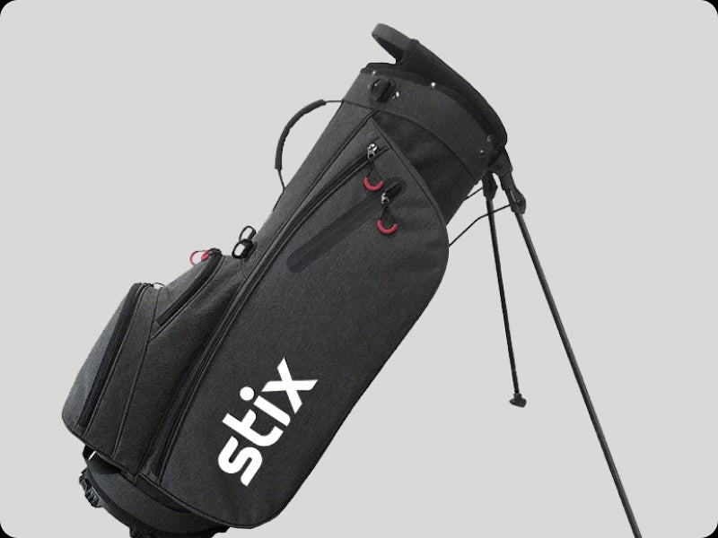 PXG Lightweight Carry Stand Bag in Black & White