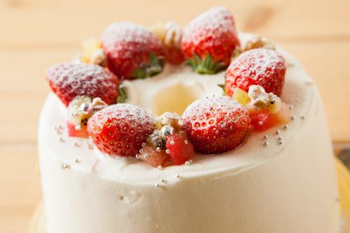 冷凍便 デコレーションケーキ フルーツトッピングなし シフォンケーキ ムムス Chiffoncake Mums