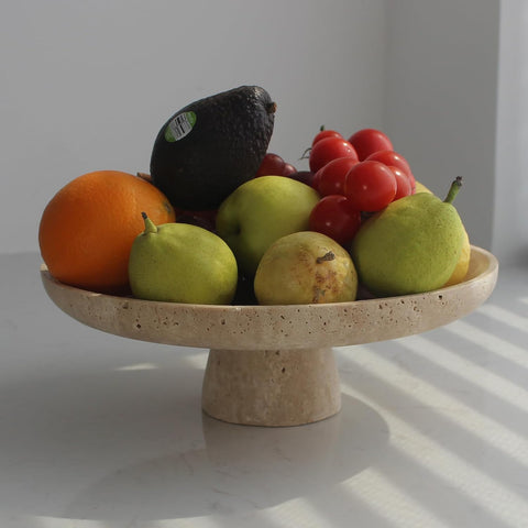 travertine fruit dish