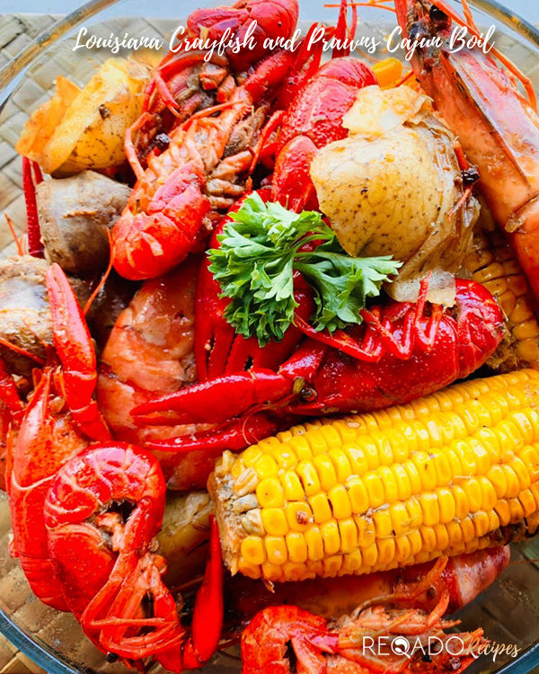 Louisiana Crayfish and Prawns Cajun Boil
