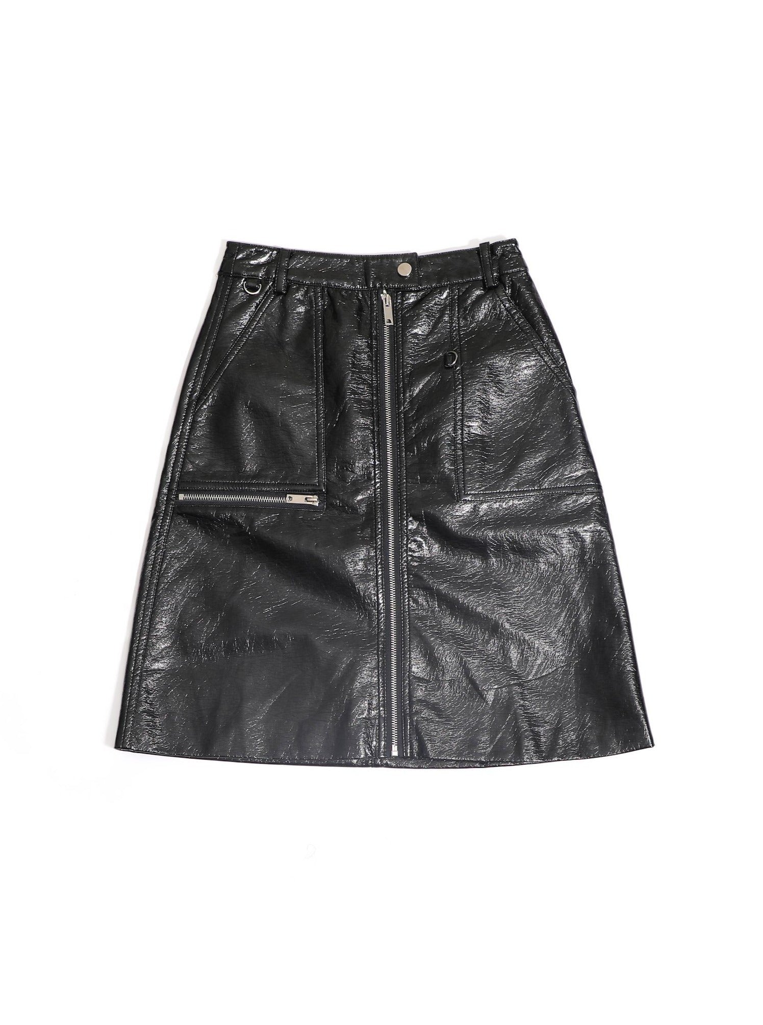 Shop Online Women's Bordeaux Faux Leather Zip Up Pencil Skirt | MUSE ...