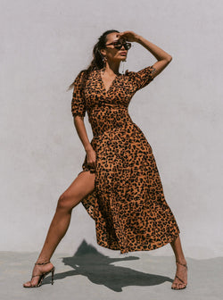 m and s leopard dress