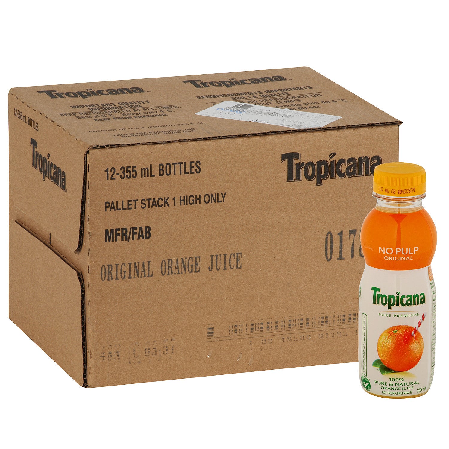 tropicana apple juice nutritional value