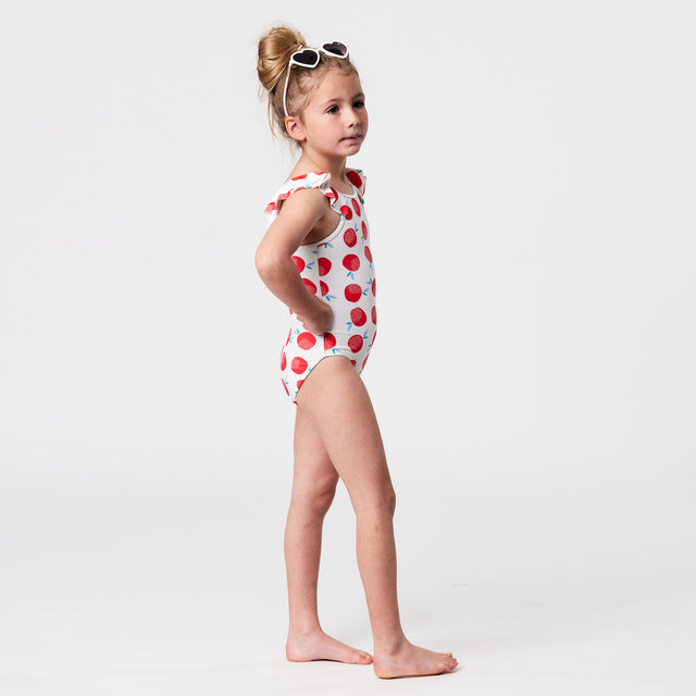 Buy Juicy Fruit Sustainable Flutter Sleeve Swimsuit by Snapper Rock ...