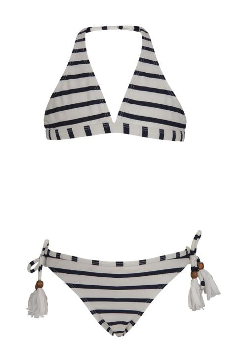 Allerlei soorten Reis Misschien Buy Navy / White Stripe Classic Bikini by Snapper Rock online - Snapper Rock
