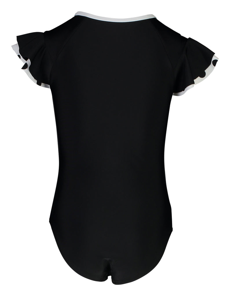 Buy Black Flutter Sleeve Surfsuit by Snapper Rock online - Snapper Rock