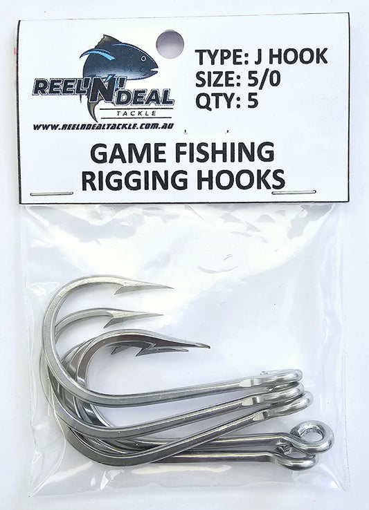 Shark Stainless Steel Rigging J Hooks 10/0 2 Pack – REEL 'N' DEAL