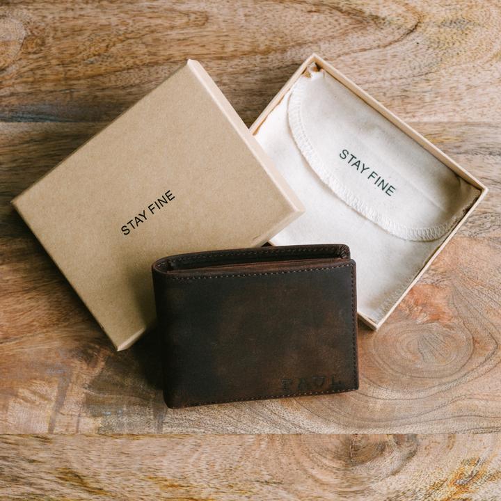 Slim Wallets for Men Money Clip Inside RFID Wallet Men's Genuine Leather  Minimalist Wallet ID Window 4.3 x 3.3 x 0.6