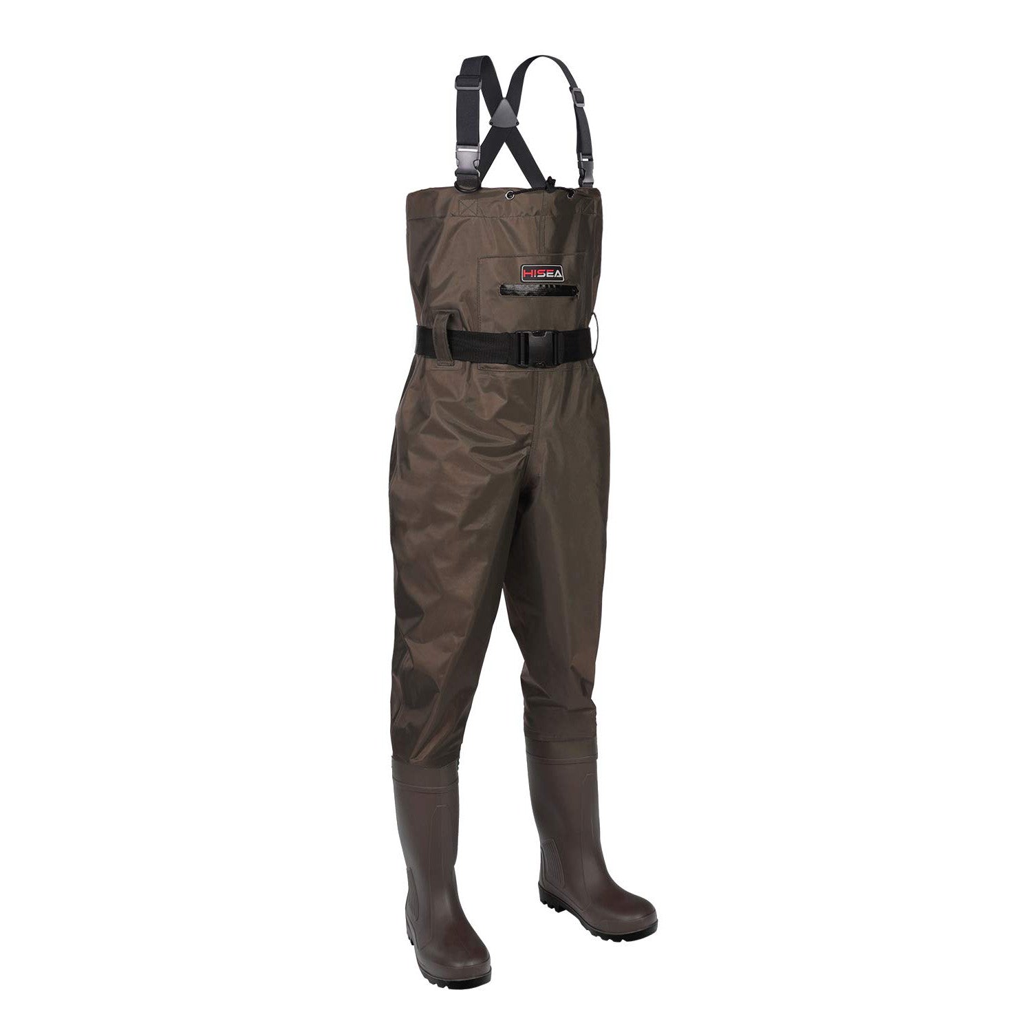 PVC Chest Waders with Steel Toe Boots 