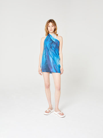 Blue Nude ~ Slow Fashion Brand - La Point Organic Cotton Tie Sarong