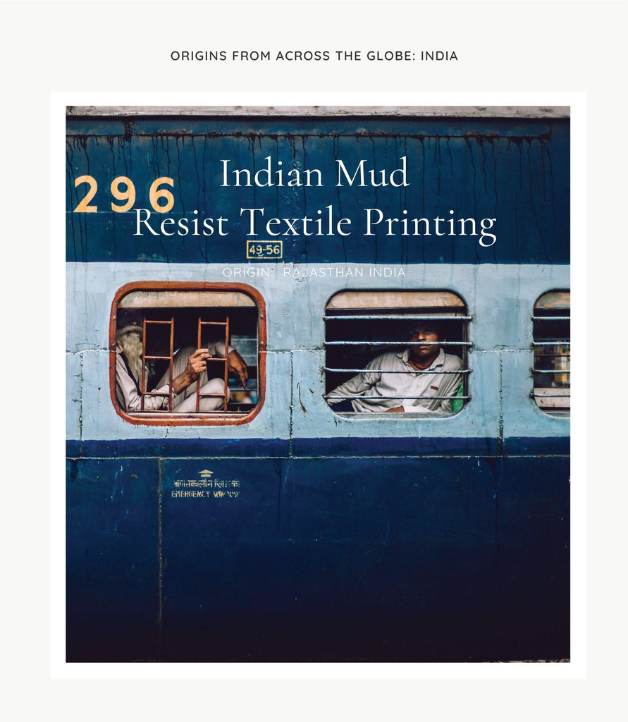 India Mud Print Resist Textile Printing